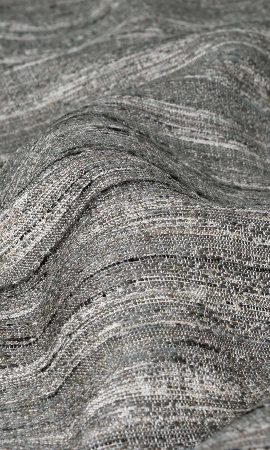 Faux Silk Textured Flat, Plain, Fake, Faux, European Relaxed Roman Blinds (Grey)