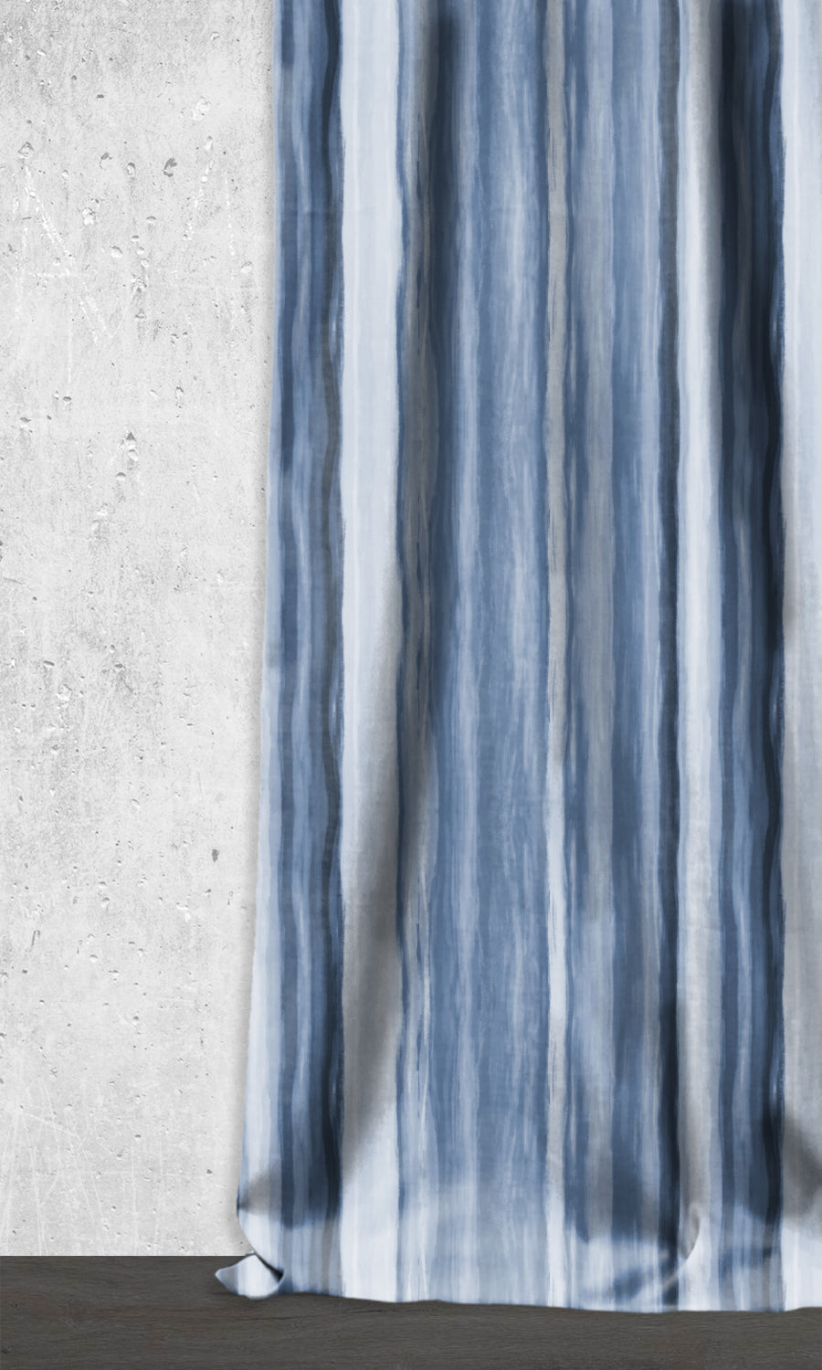 Modern Striped Shades (Cobalt/ Denim Blue) for Living, Bedroom, Kitchen, Bathroom
