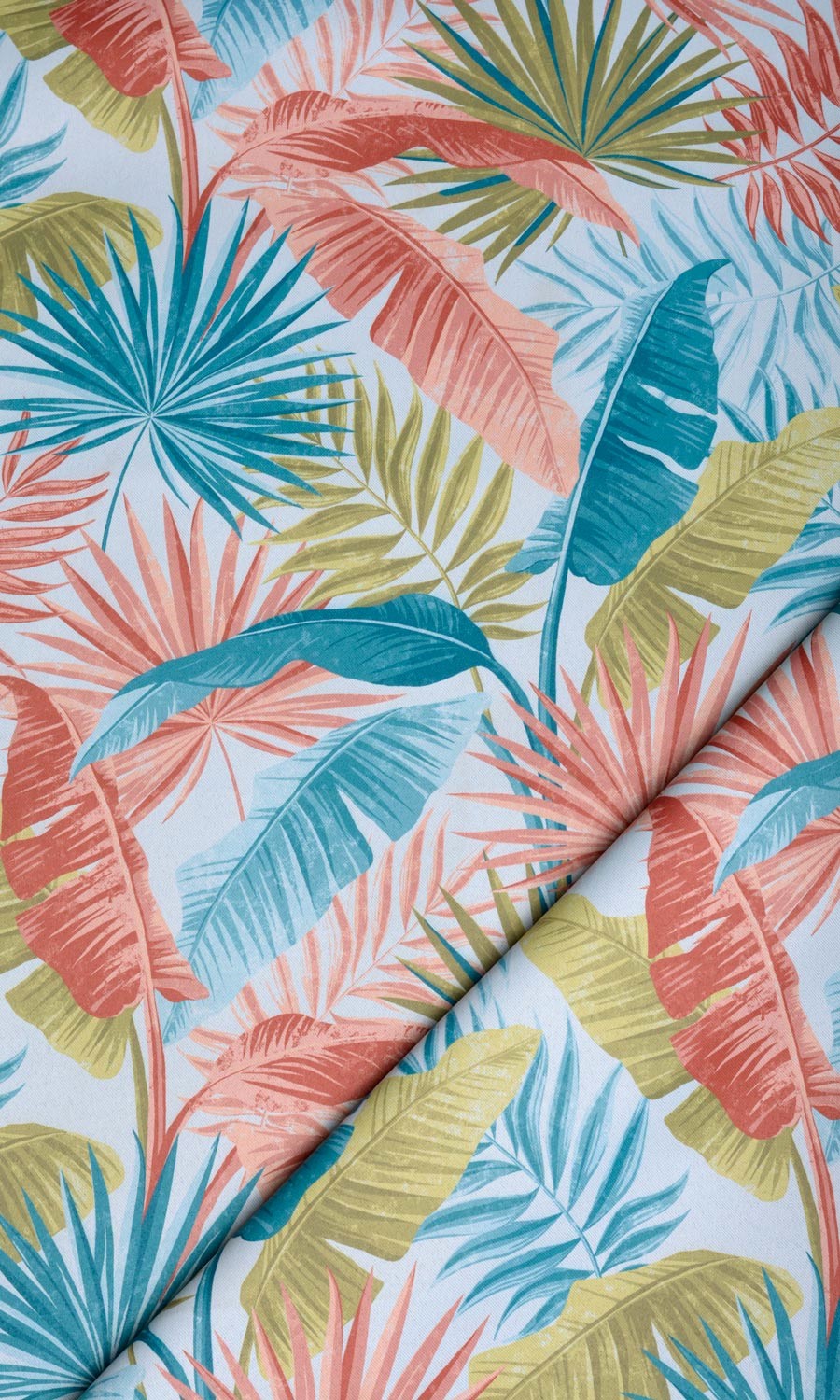 Botanical Floral Flat, Plain, Fake, Faux, European Relaxed Roman Blinds (Red/ Blue/ Green)