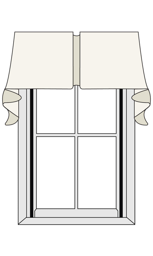 Board Mounted Shawl Style Valance 