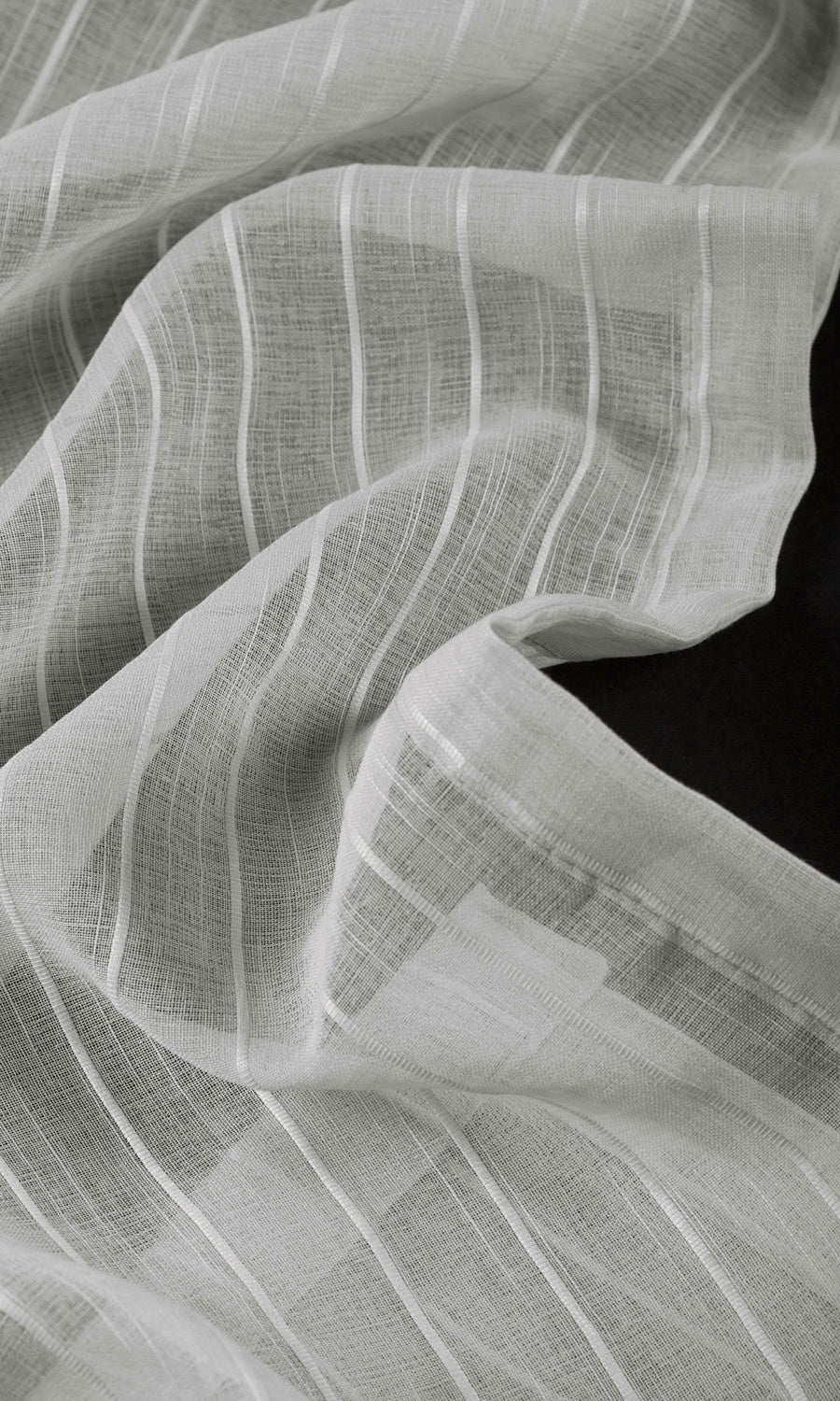 Striped Sheer Roman Blinds & Window Shades (Grey)