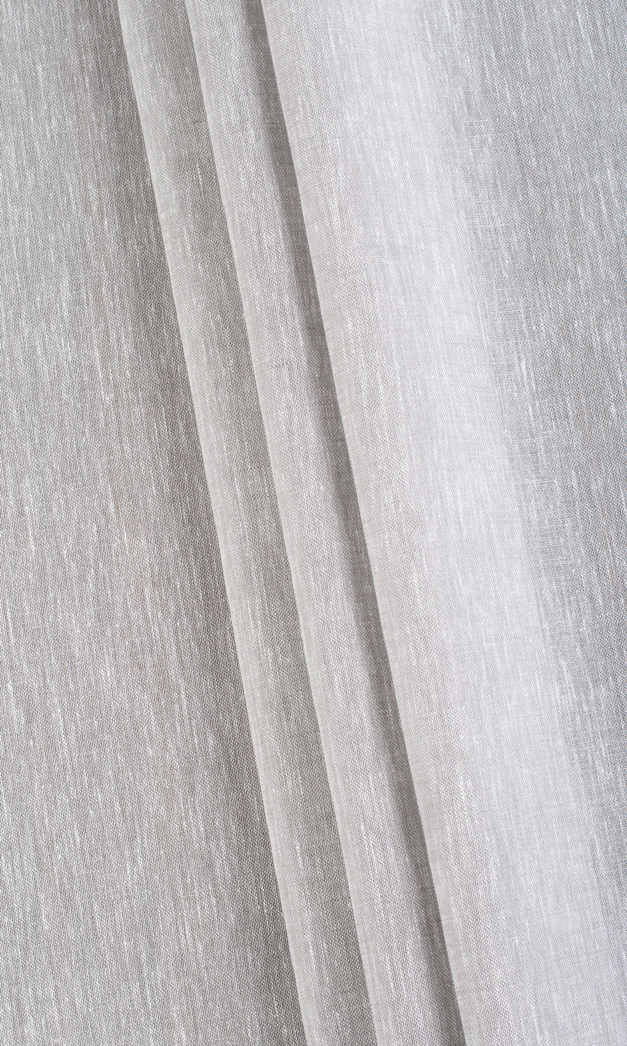 Linen-Cotton Sheer Made-to-Measure Roman Blinds (Pale Gray)