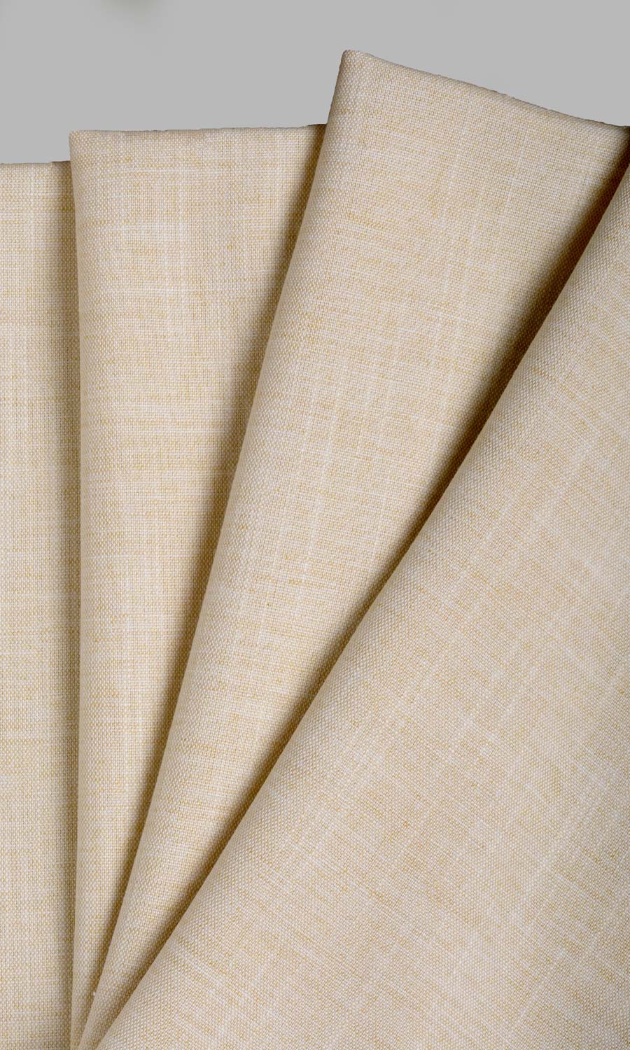 Plain Linen Texture Made-to-Measure Roman Blinds (Pale Beige)
