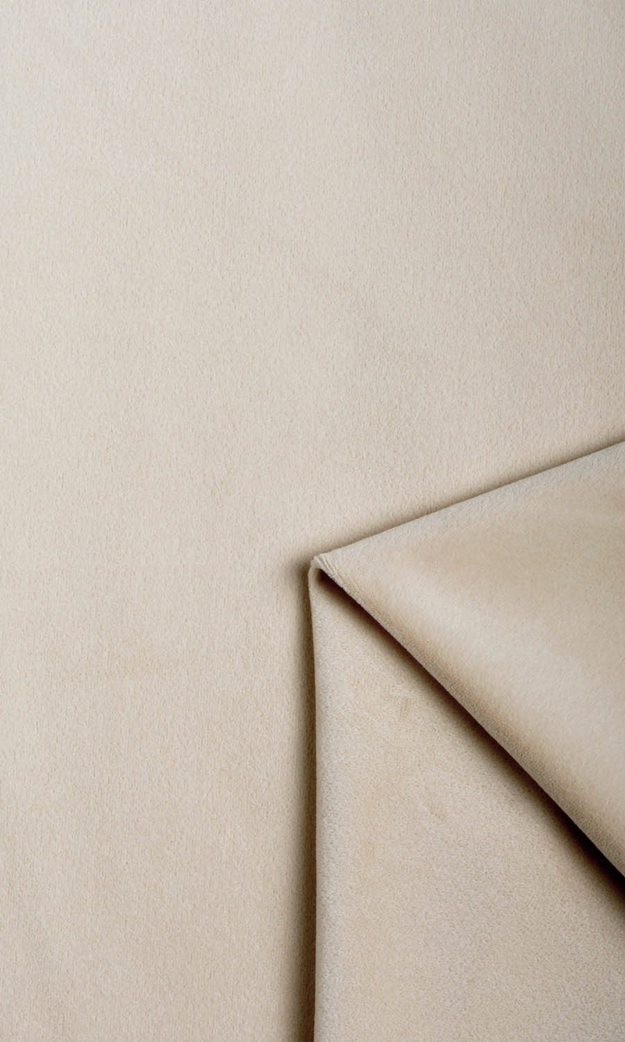 Velvet Window Treatments Fabric Sample (Pale Beige)
