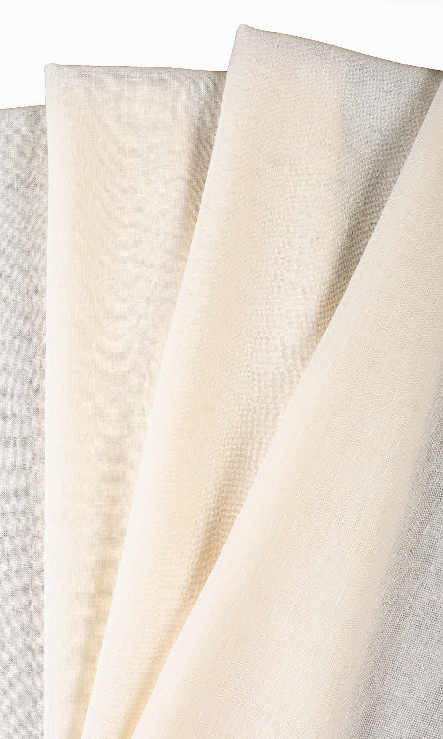 Plain Sheer Fabric Blinds (Ivory) Extra Long Short Wide
