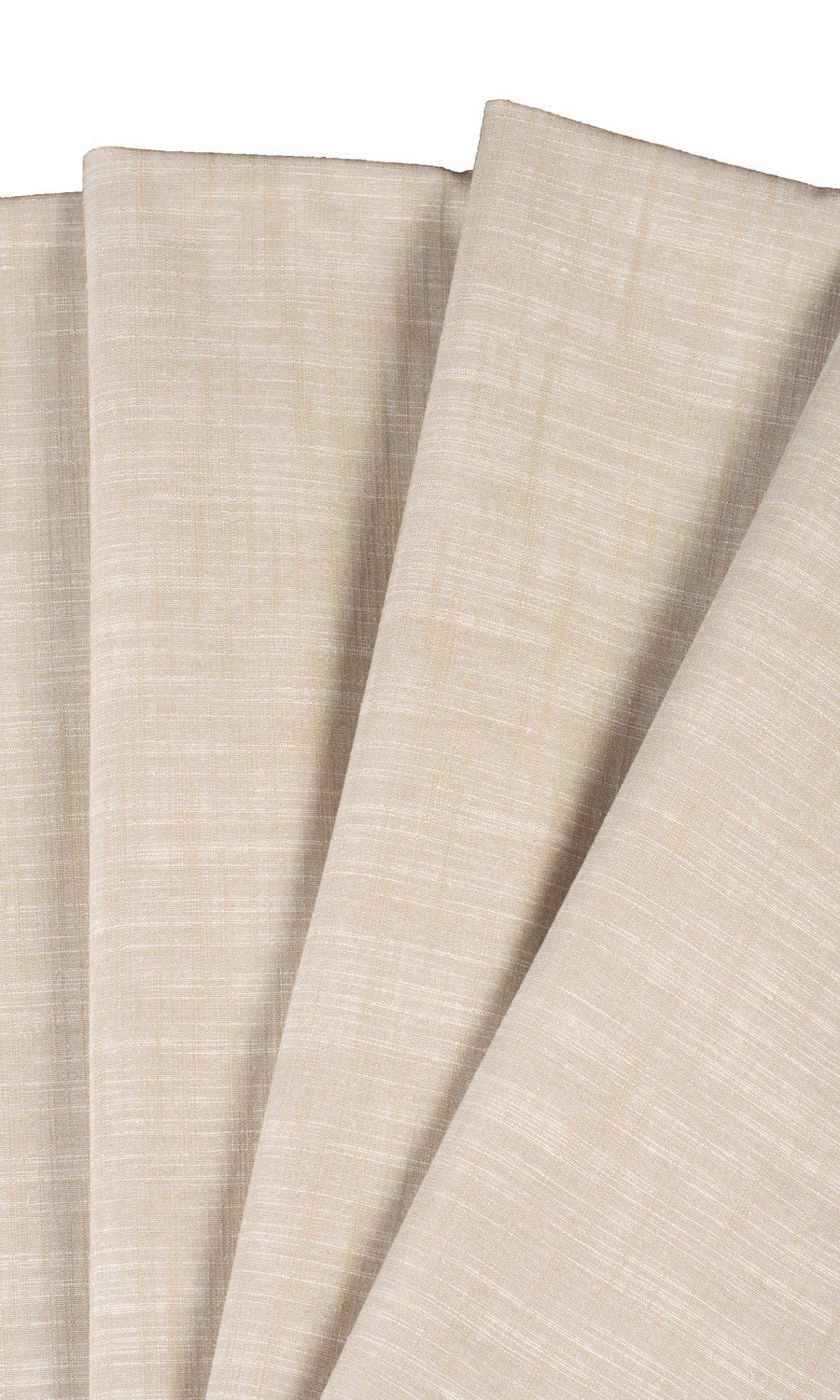 Linen-Textured Made-to-Measure Roman Blinds (Pale Beige)