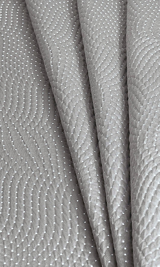 Silk-Blend Home Décor Fabric By the Metre (Grey)