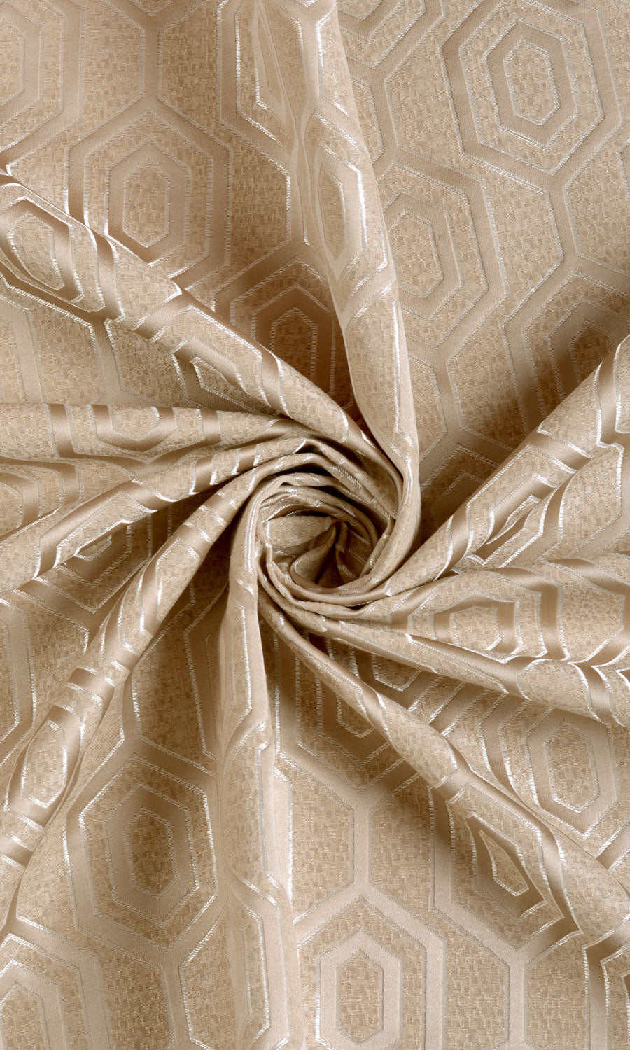 Jacquard Honeycomb Patterned Made-to-Measure Roman Blinds (Beige)