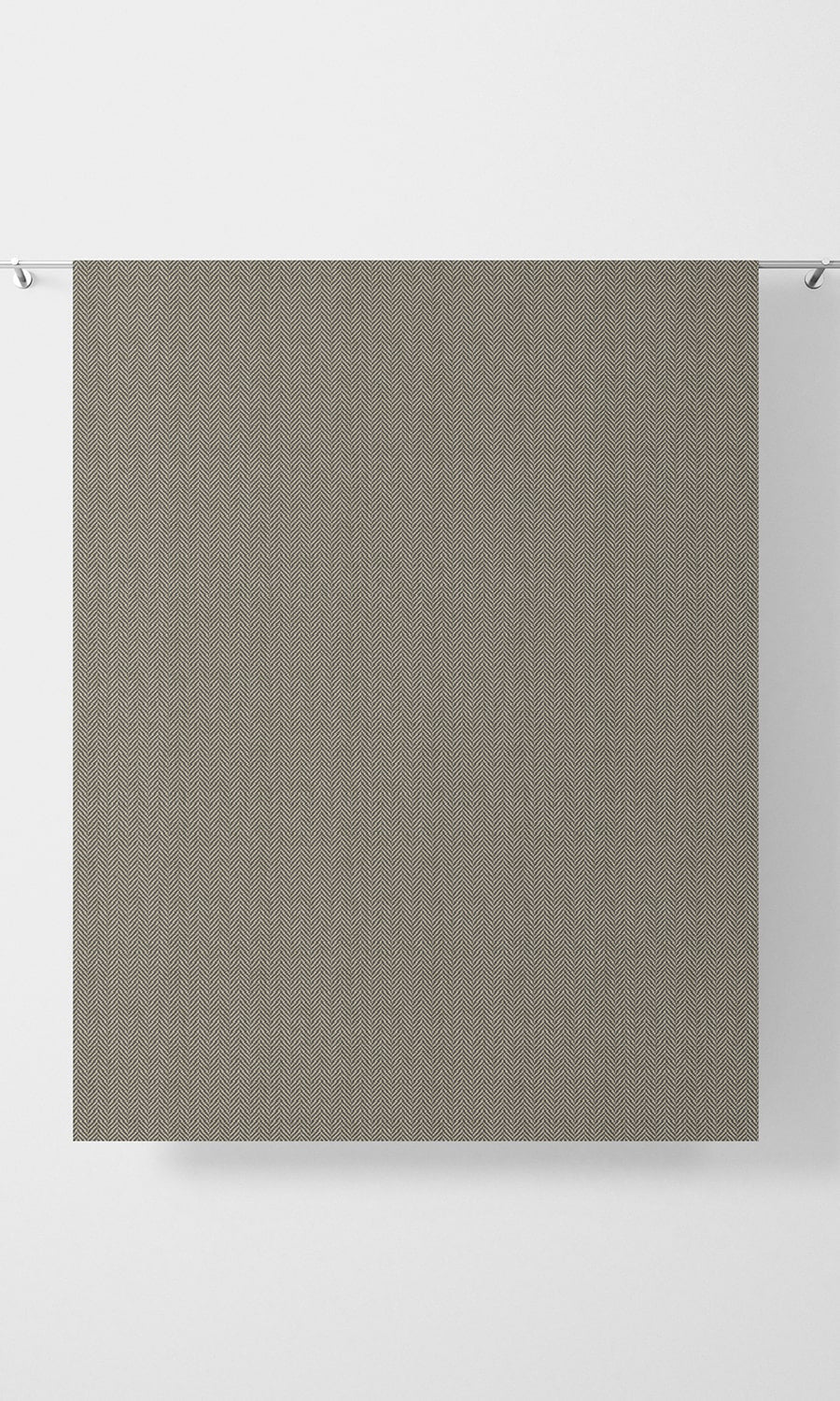 Herringbone Textured Free Fabric Material Sample (Warm Grey/ Brown)