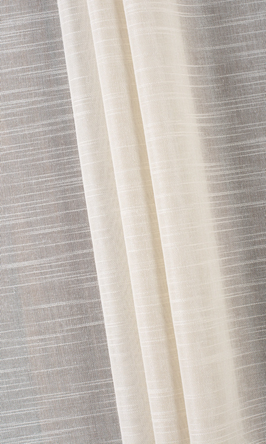 Textured Sheer Flat, Plain, Fake, Faux, European Relaxed Roman Blinds (Pale Beige/ Warm Ivory)
