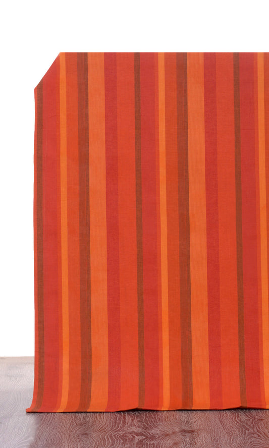 Cotton Home Décor Fabric By the Metre (Red/ Orange)