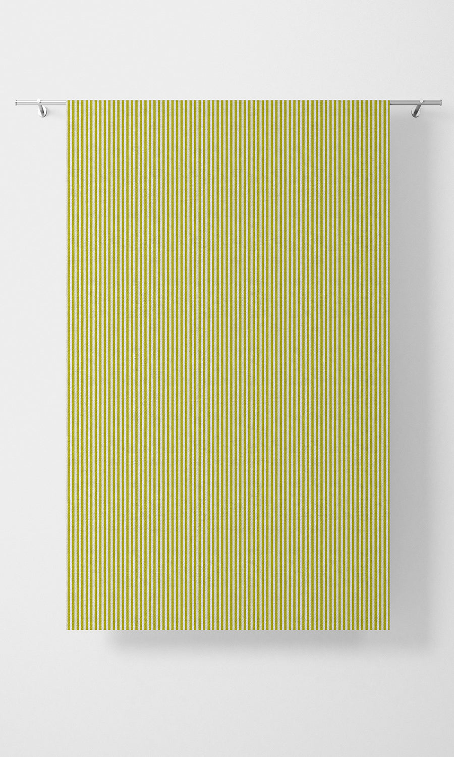 Modern Striped Free Fabric Material Sample (Apple Green)
