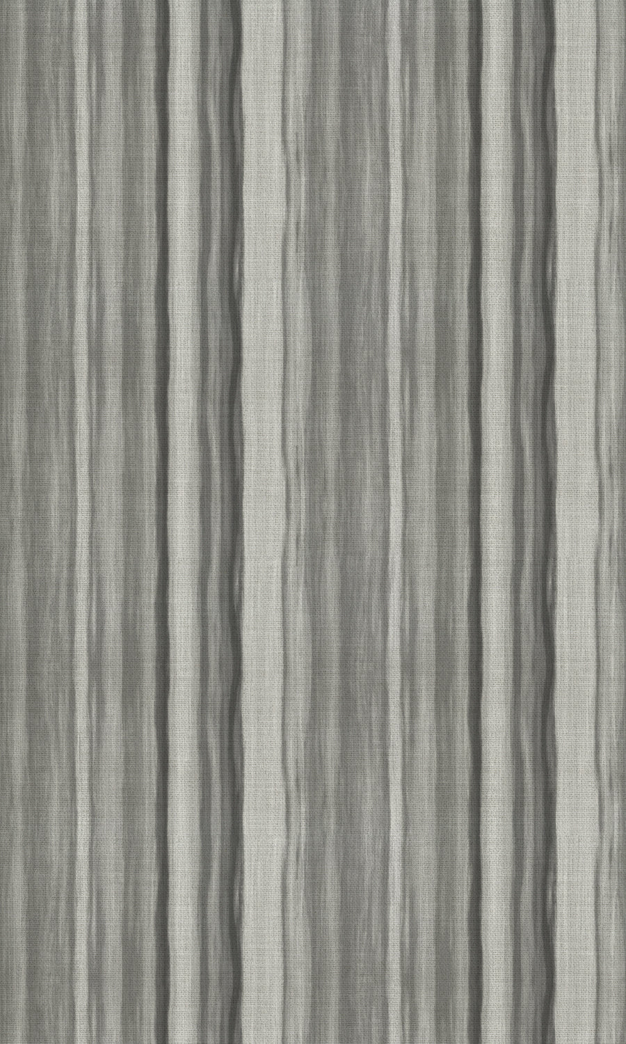 Watercolor Effect Striped Fabric Material By the Metre (Grey)