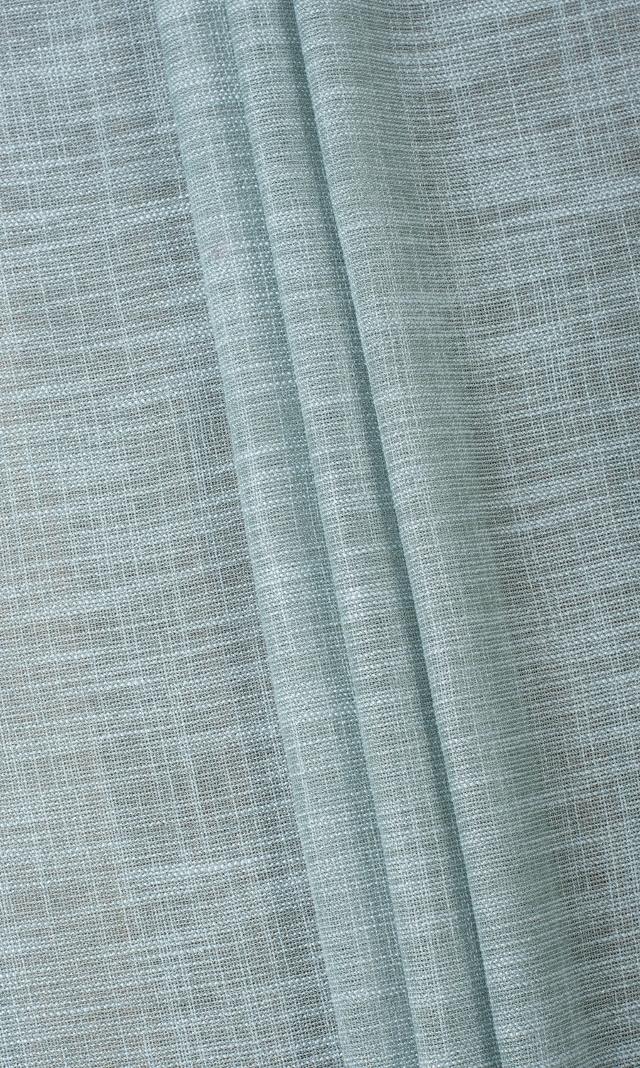 Textured Sheer Fabric Material By the Metre (Cambridge Blue)