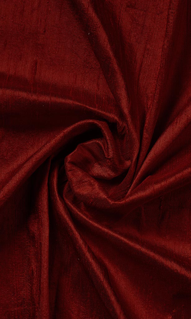 Dupioni Silk Home Décor Fabric By the Metre (Maroon/ Burgundy Red)