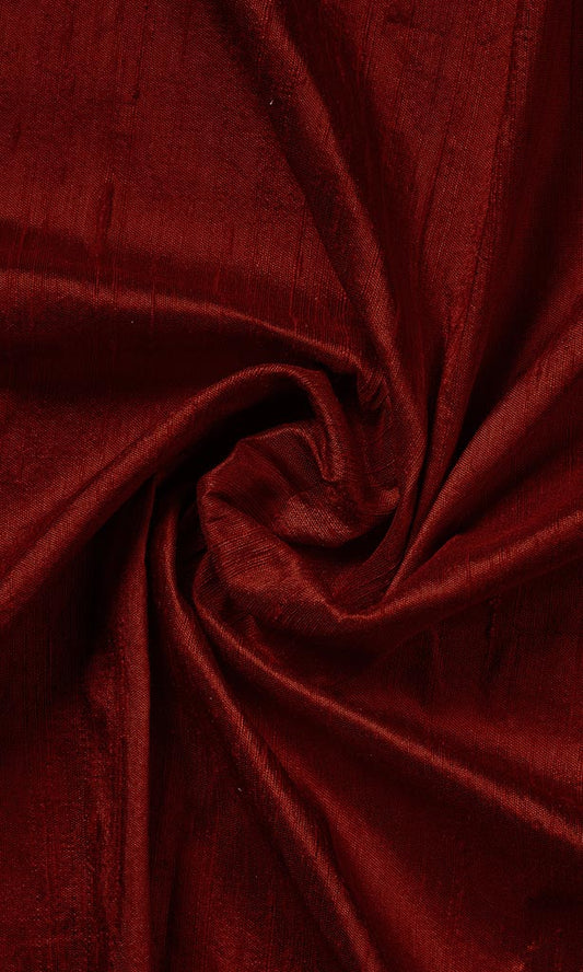 Dupioni Silk Blinds (Maroon/ Burgundy Red)