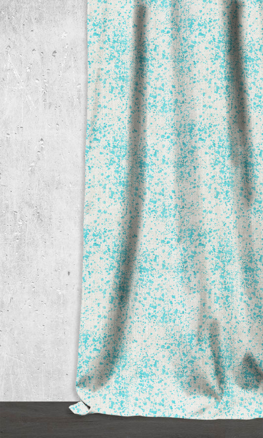 Abstract Print Blinds (Eggshell White/ Blue)
