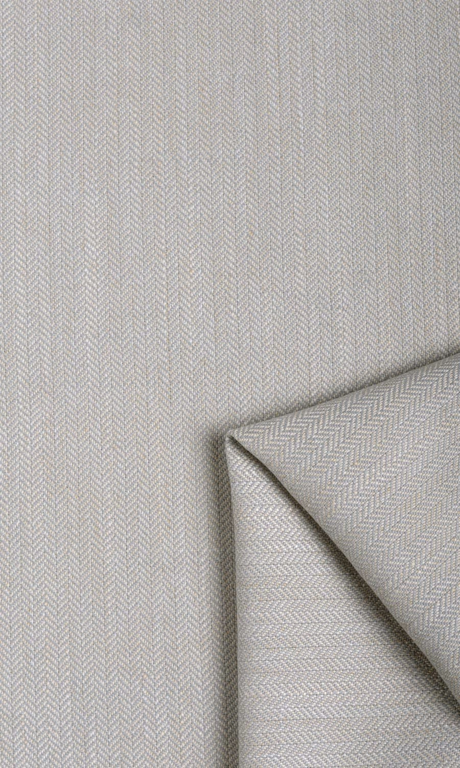Herringbone Textured Window Treatments Fabric Sample (Pale Grey)