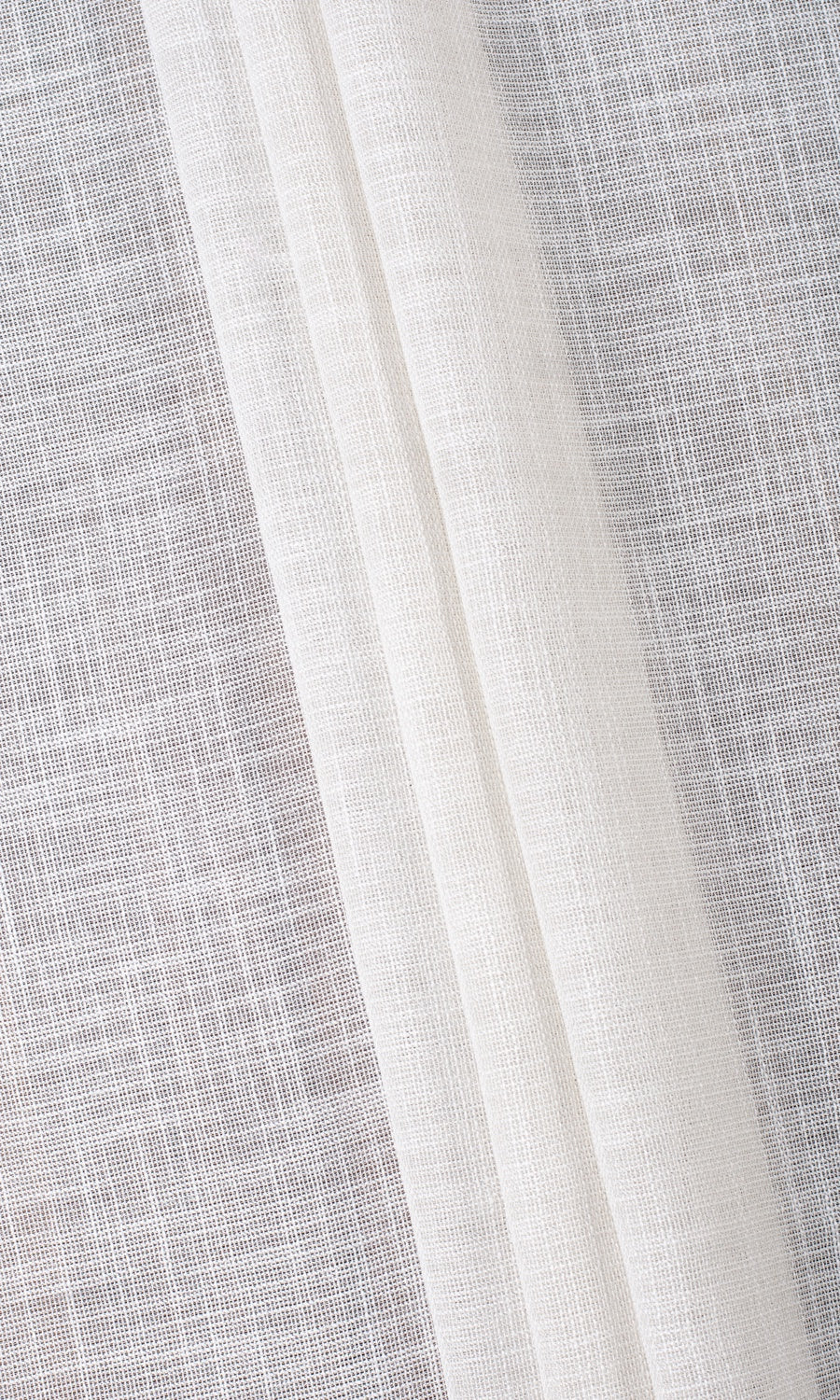 Textured Sheer Shades (Alabaster White) Extra Long Short Wide