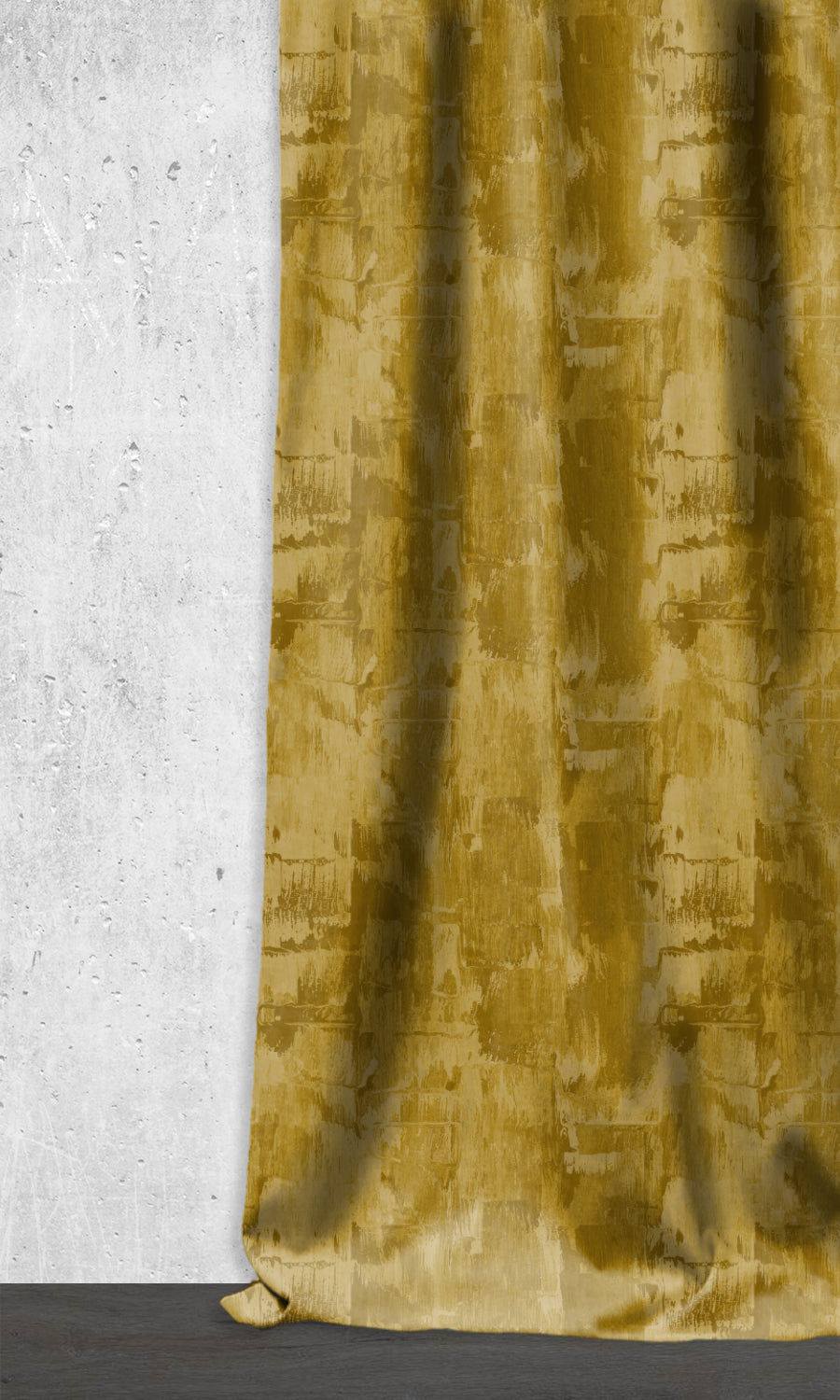 Room Darkening Striped Window Treatments Fabric Sample (Yellow/ Brown/ Green)