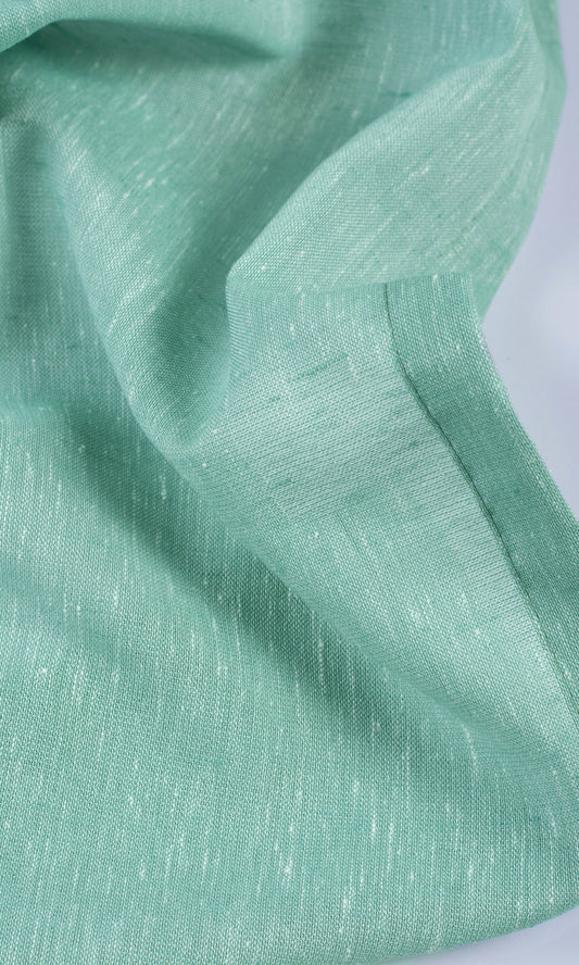 Plain Sheer Roman Blinds (Cyan Green)