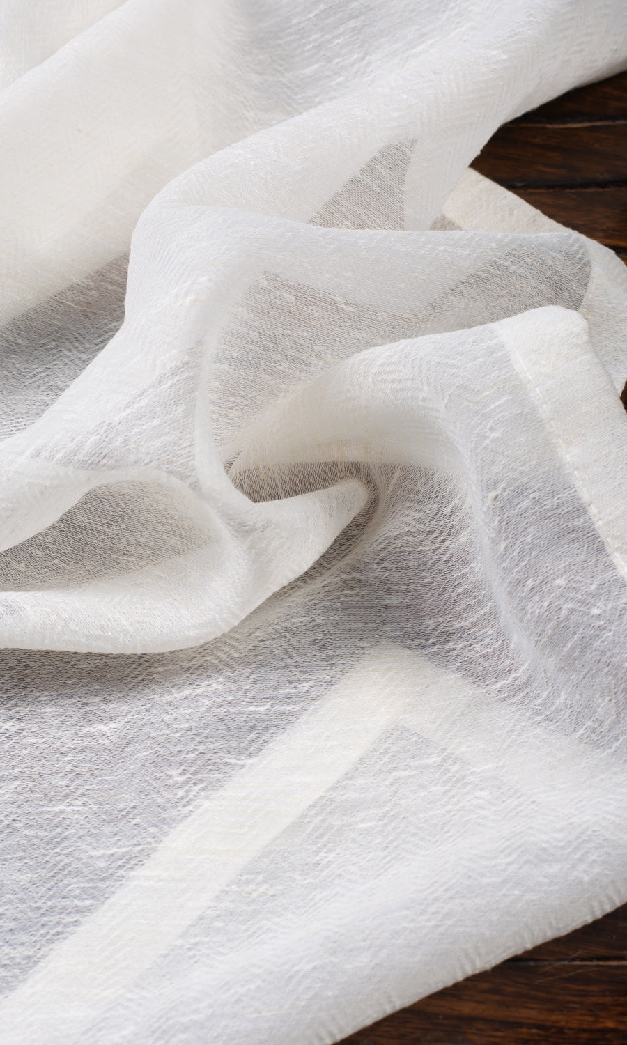 Textured Sheer Blinds (Cotton White)