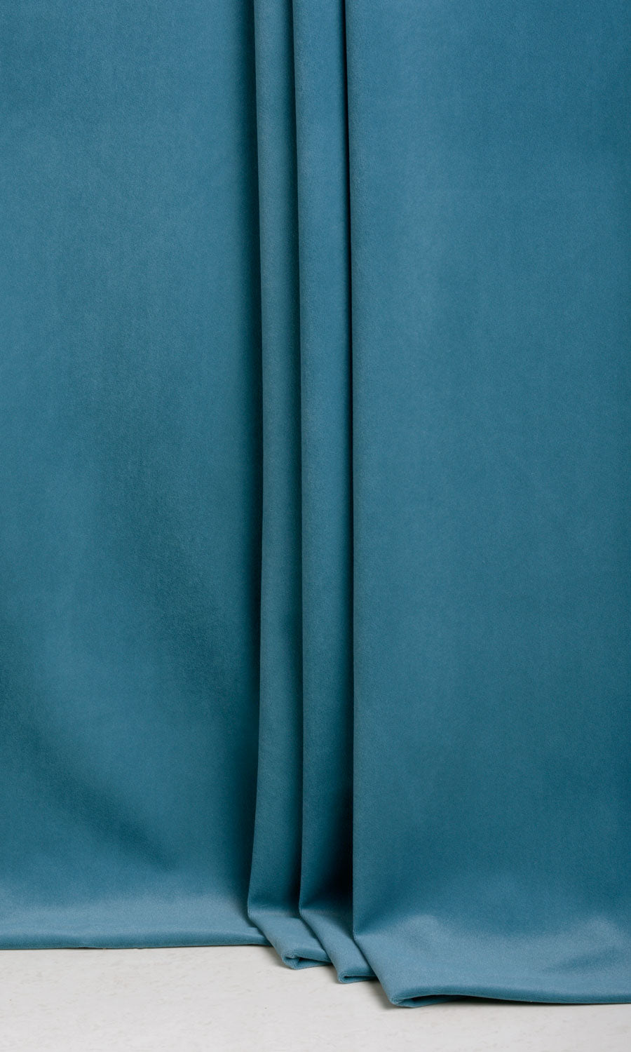 Velvet Made-to-Measure Roman Blinds (Teal Blue)