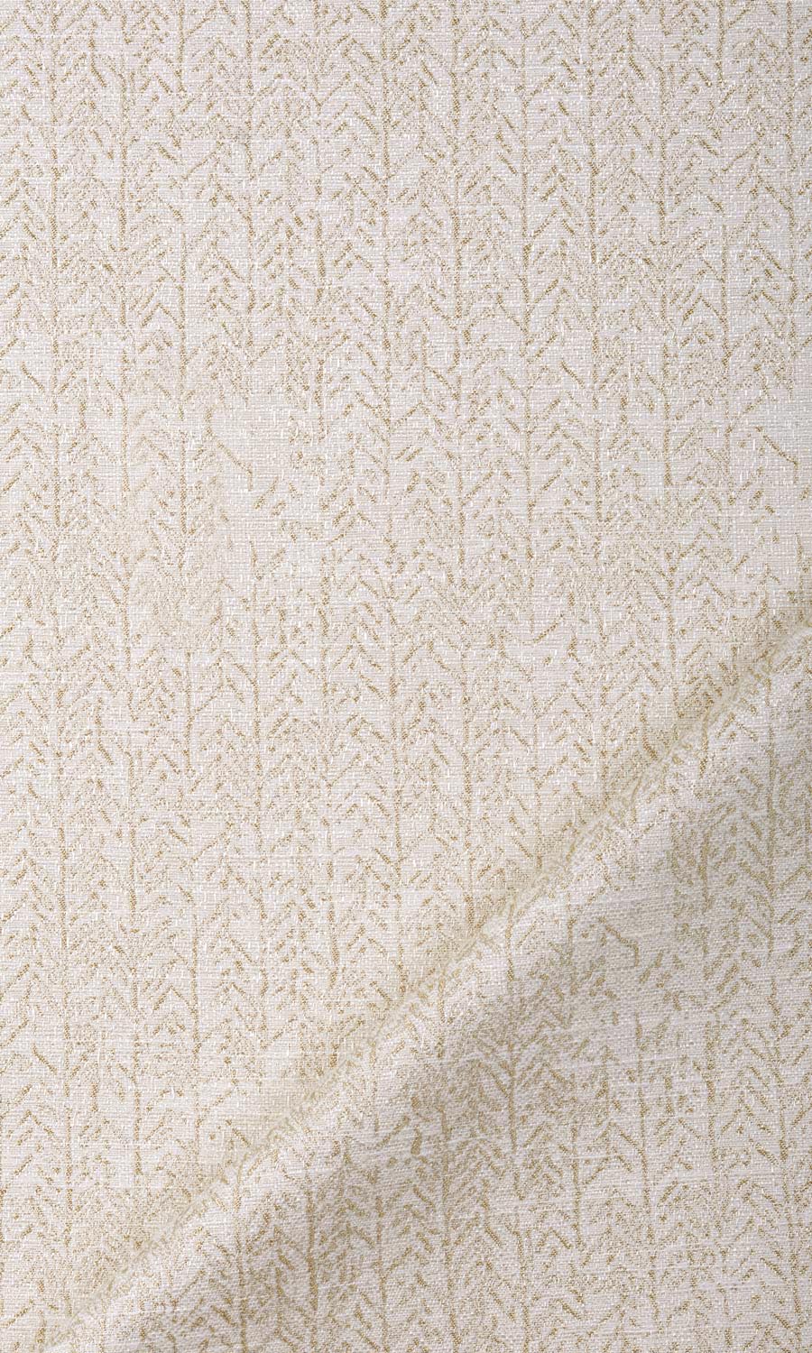 Herringbone Print Flat, Plain, Fake, Faux, European Relaxed Roman Blinds (Off White/ Pale Beige)
