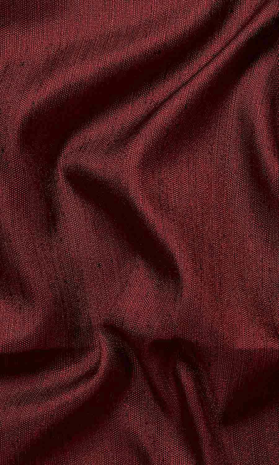 Faux Silk Window Treatments Fabric Sample (Burgundy)