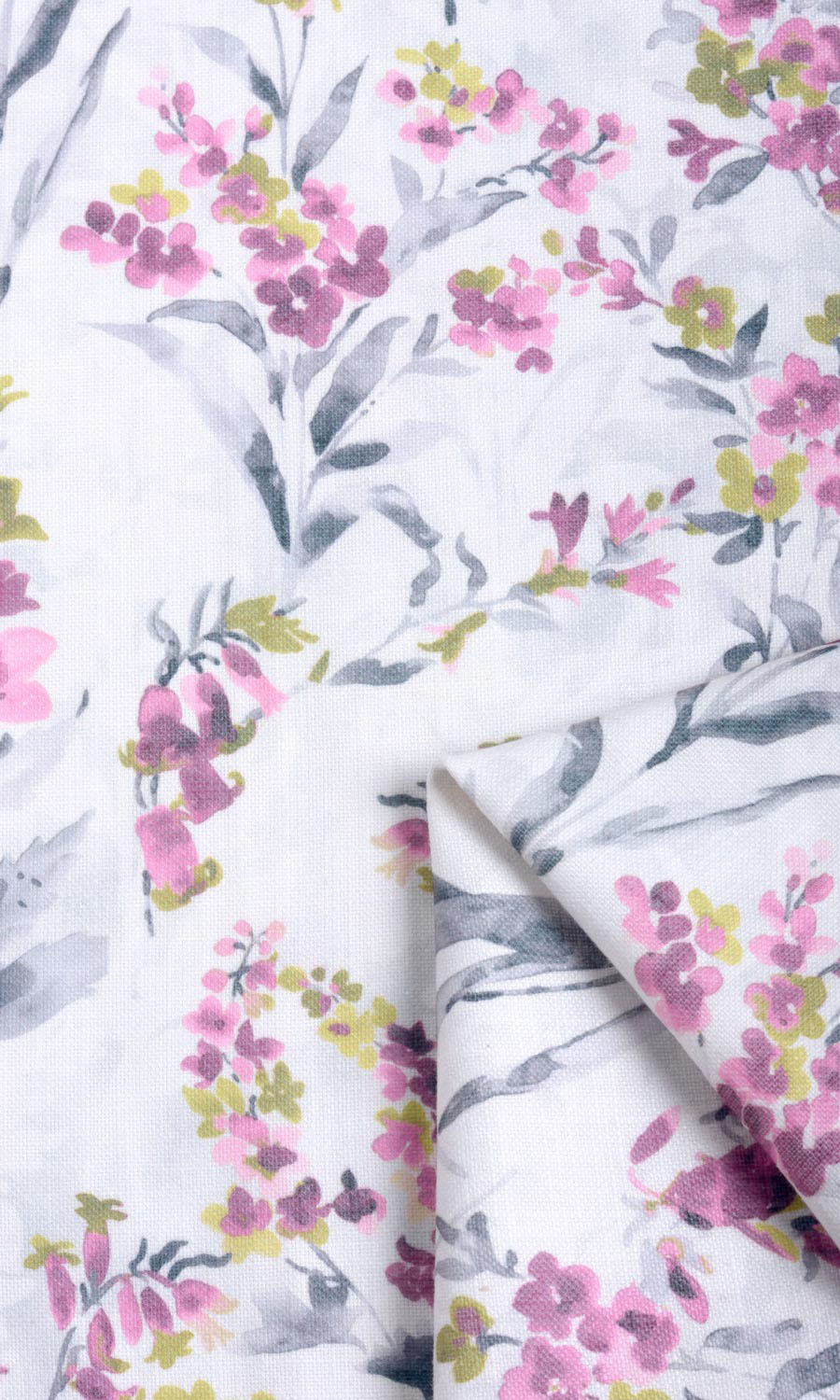 Floral Print Roman Blinds (Pink/ Grey) Extra Long Short Wide