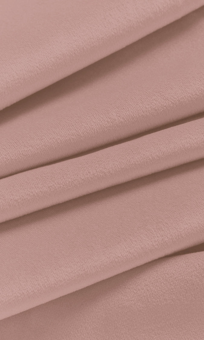Velvet Home Textile Fabric Material Sample (Rose Pink)