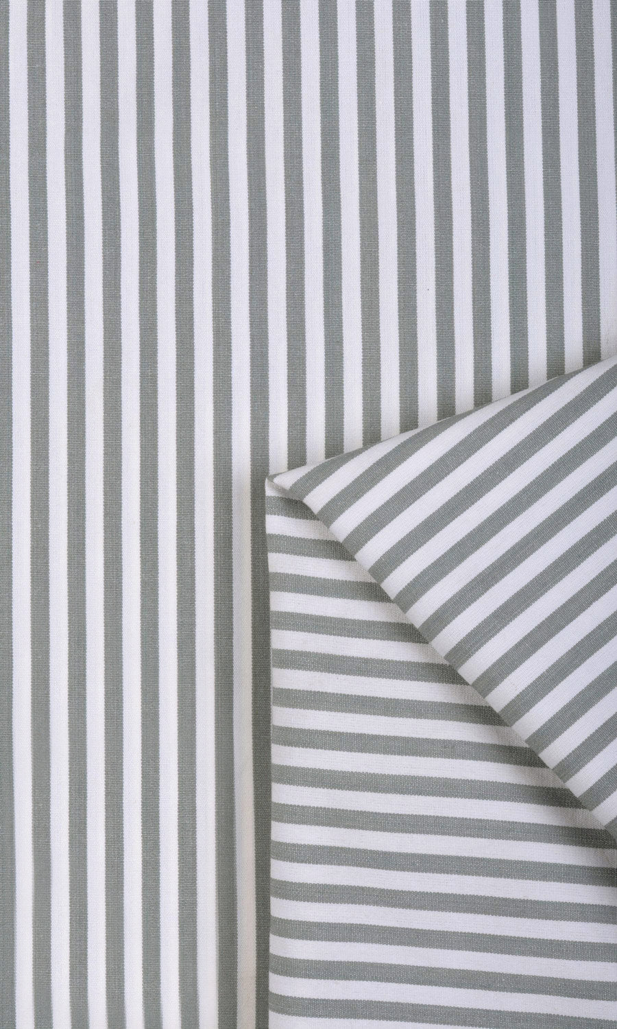 Cotton Window Treatments Fabric Sample (White/ Grey)