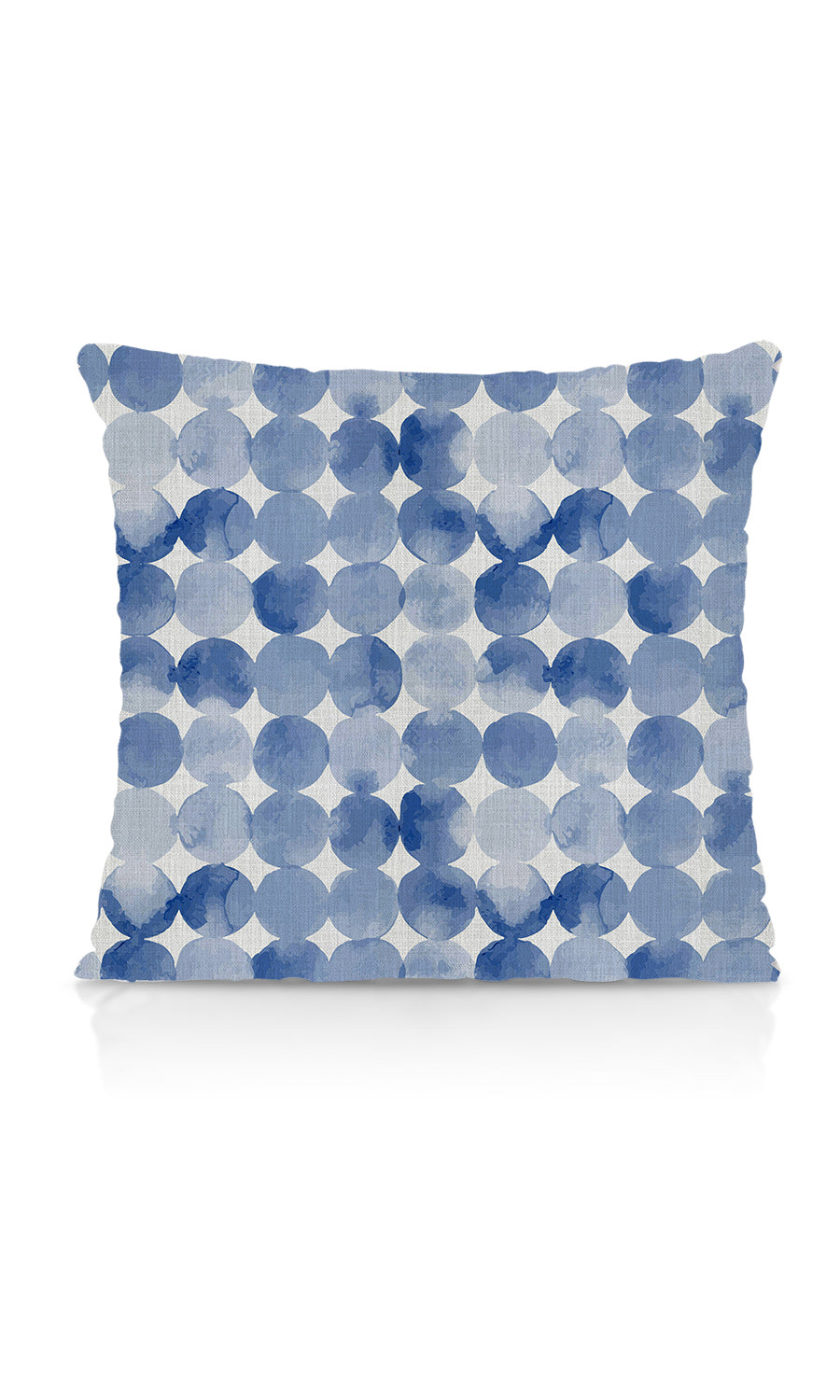 Polka Dot Home Textile Fabric Material Sample (Eggshell White/ Blue)
