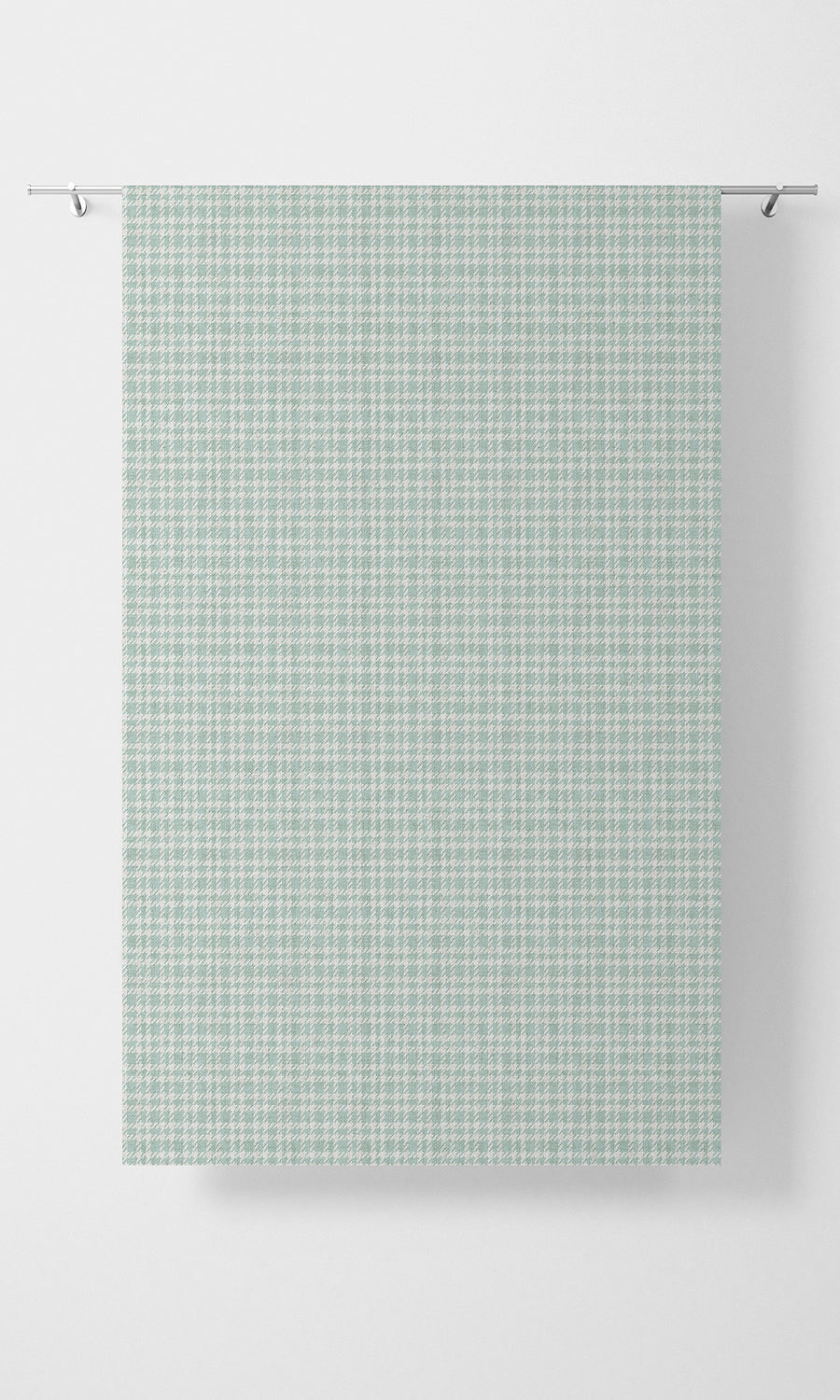 Check Patterned Fabric Material By the Metre (Aqua Blue/ White)