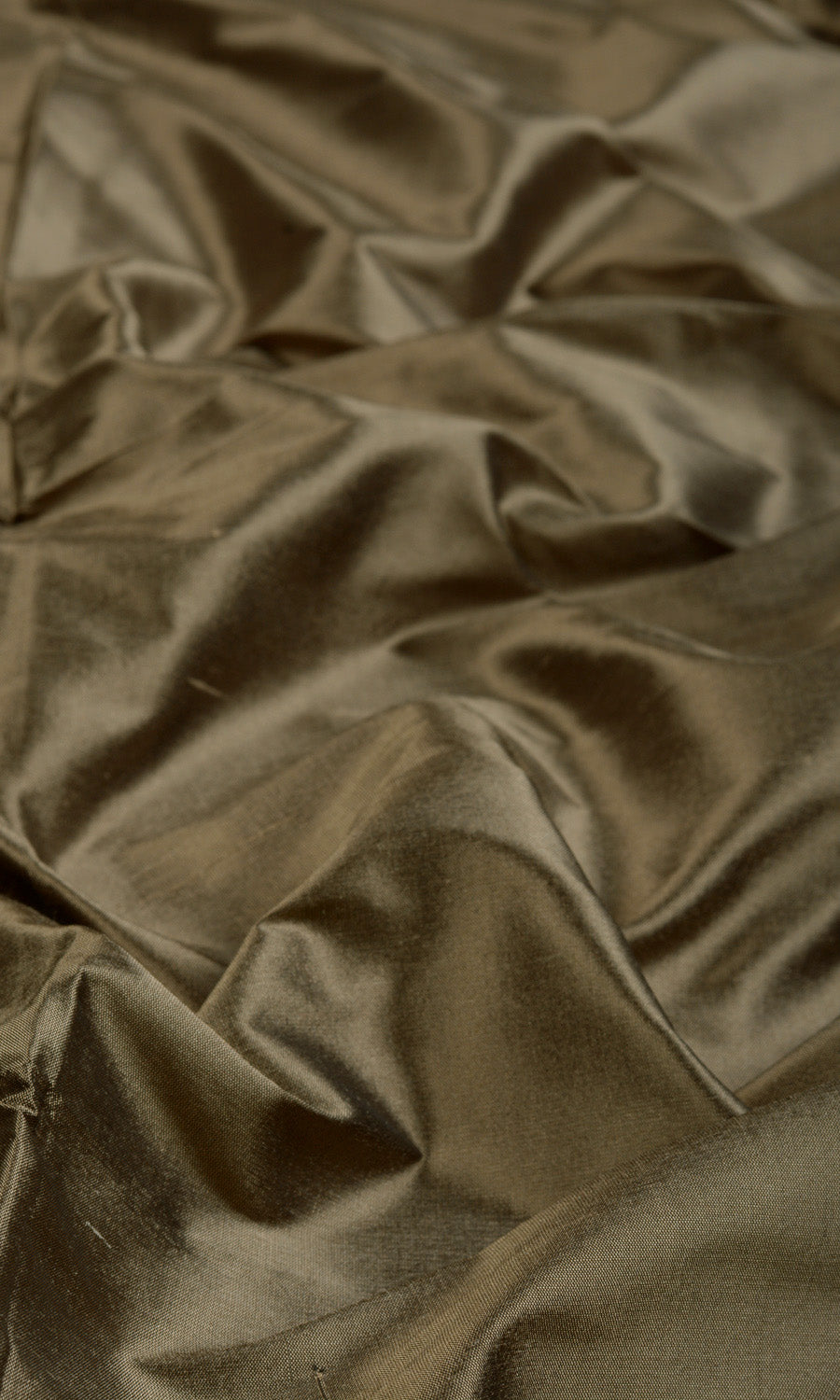 Shantung Silk Flat, Plain, Fake, Faux, European Relaxed Roman Blinds (Cedar Brown)