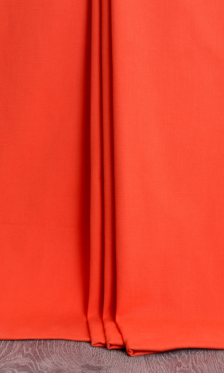 Cotton Blend Fabric Blinds (Orange/ Red) for Living, Bedroom, Kitchen, Bathroom