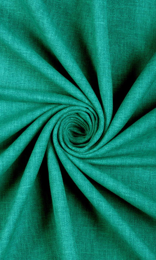 Green Print Roman Shades (Turquoise Green)