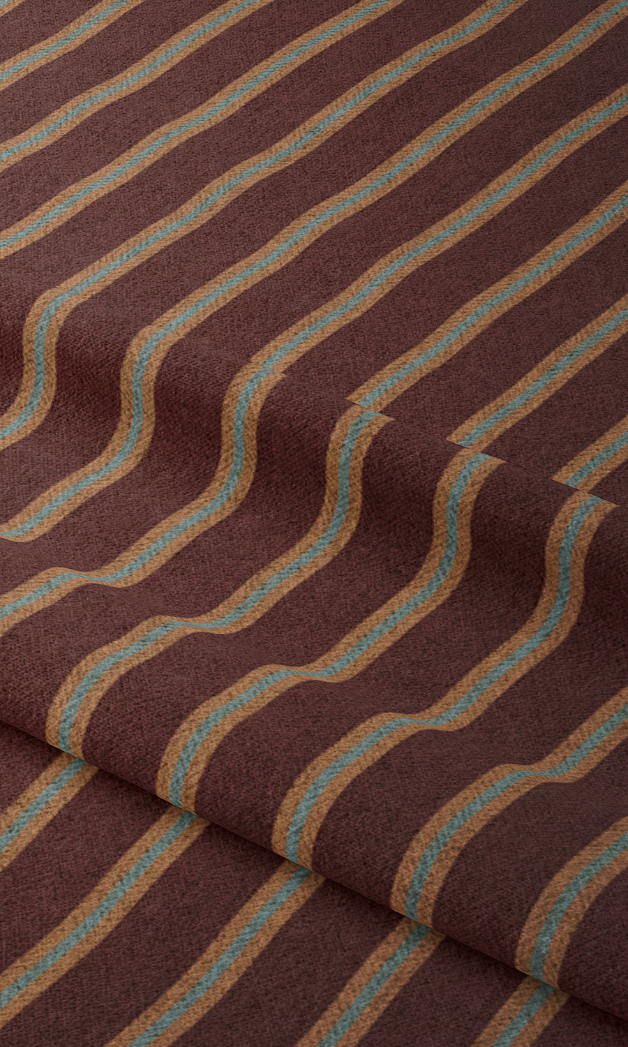 Modern Striped Shades (Wine Red/ Orange/ Blue) Extra Long Short Wide