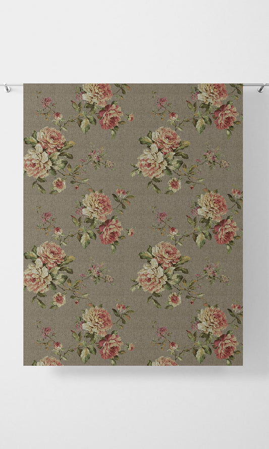 Floral Country Blinds (Grey/ Green/ Pink)