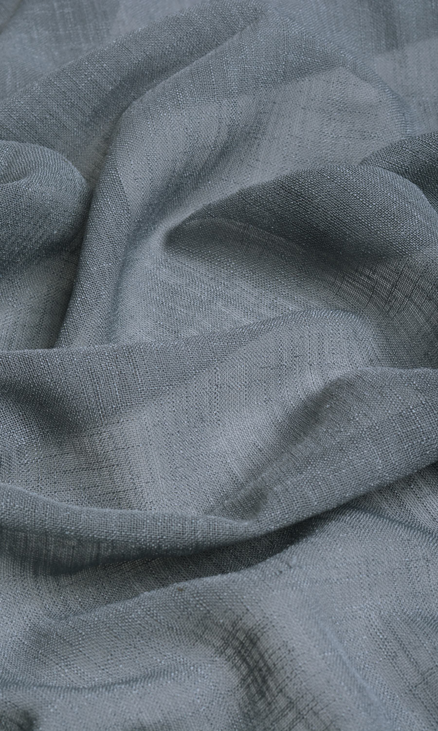 Linen Textured Sheer Roman Blinds (Grey) for Living, Bedroom, Kitchen, Bathroom