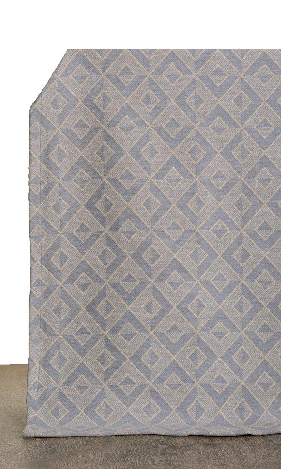 Geometric Home Décor Fabric By the Metre (Slate Grey/ Beige)