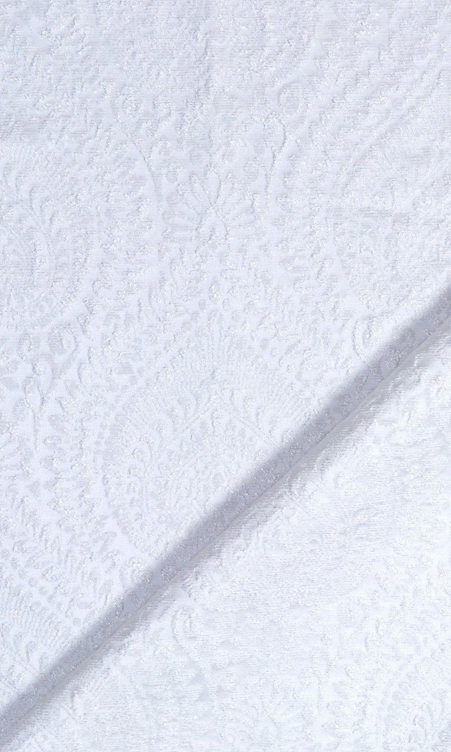 Textured Floral Roman Shades (White) Extra Long Short Wide