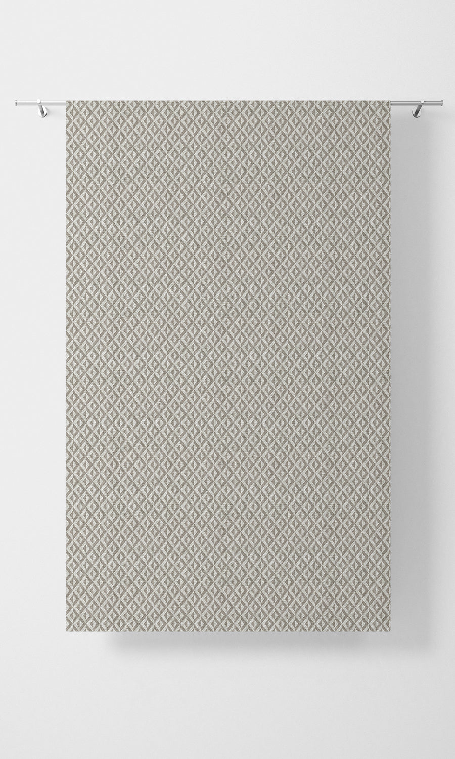 Geometric Print Home Textile Fabric Material Sample (Grey/ White)