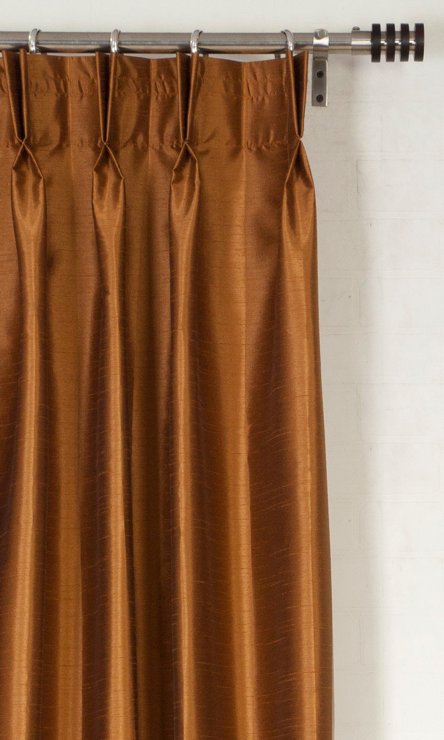 Faux Silk Flat, Plain, Fake, Faux, European Relaxed Roman Blinds (Brown)