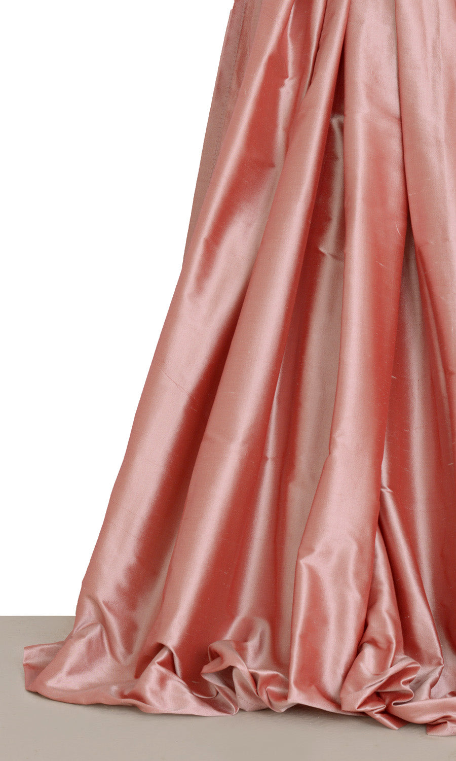 Shantung Silk Roman Shades (Blush Pink/ Red) for Living, Bedroom, Kitchen, Bathroom