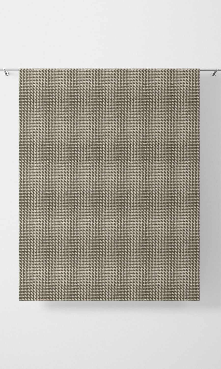 Houndstooth Patterned Shades (Brown) Extra Long Short Wide