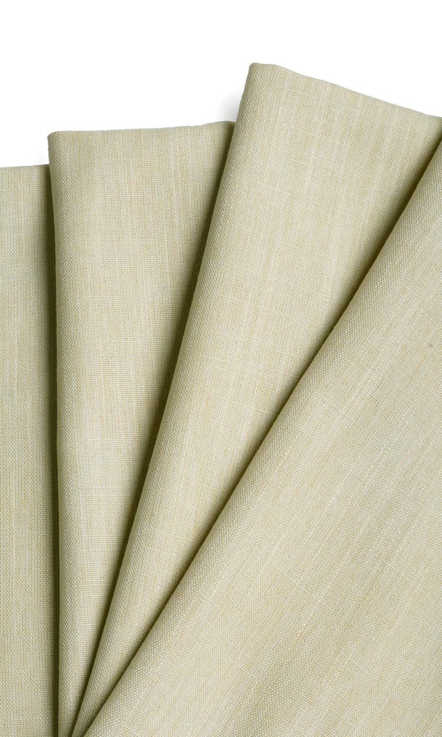 Plain Linen Texture Roman Blinds & Window Shades (Pale Yellow-Green)