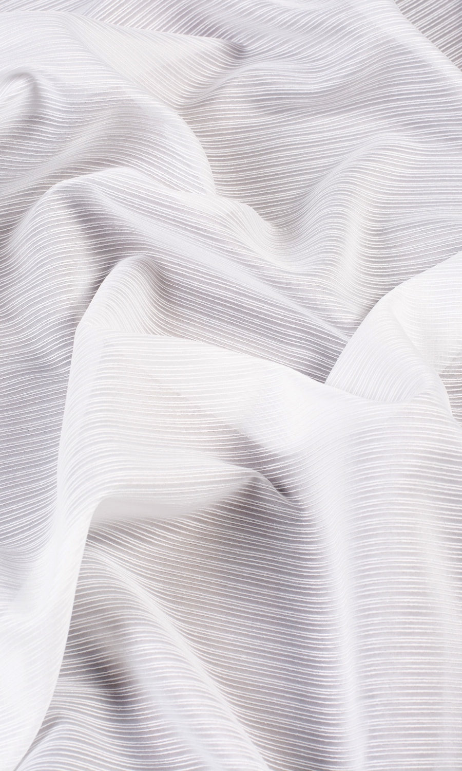Striped Sheer Roman Blinds & Window Shades (White)