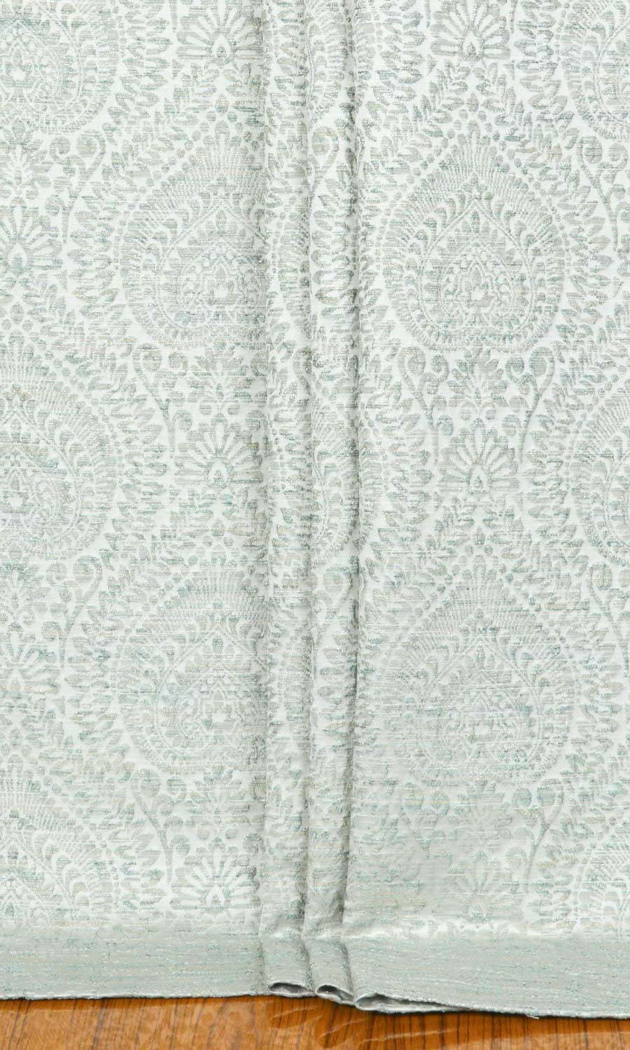 Textured Floral Shades (Pale Grey/ Mint) for Living, Bedroom, Kitchen, Bathroom