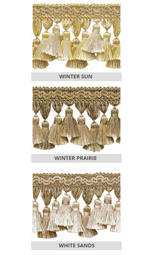 Window blinds tassel trim
